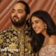 Anant Ambani con su esposa. Es hijo del multimillonario Mukesh Ambani, quien es considerado el hombre más rico de Asia.