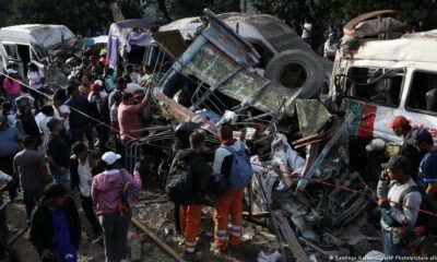La explosión tuvo lugar en la carretera Panamericana en el municipio de Cajibio, provincia del conflictivo Cauca. Foto: Santiago Saldarriaga/AP Photo/picture alliance