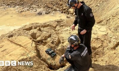 Bomb disposal experts detonated the bomb in situ