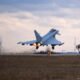 Un avión Eurofighter despega desde un aeropuerto rumano. Imagen referencial. Imagen: Bernd von Jutrczenka/dpa/picture alliance