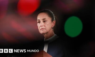 Sheinbaum, AMLO y Rocha durante eventos de campaña en 2024.