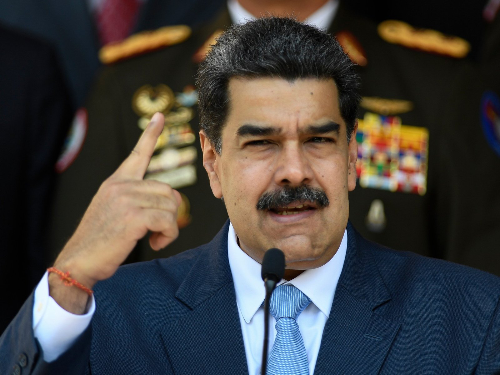 El presidente de Venezuela, Nicolás Maduro, visto en Caracas, Venezuela en 2020 [Matias Delacroix/AP]