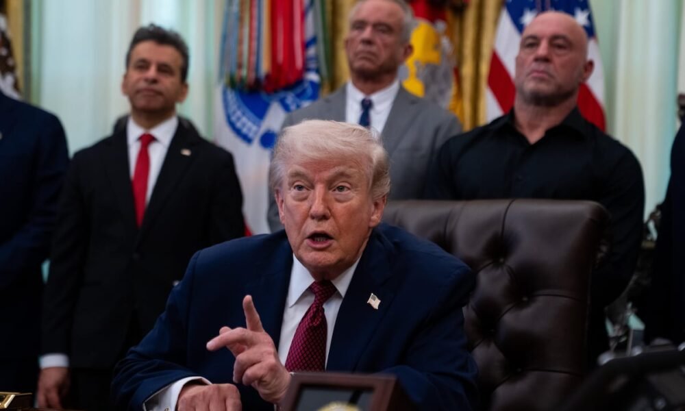 El presidende de Estados Unidos, Donald Trump, este sábado en la Casa Blanca. Allison Robbert - Pool via CNP (Allison Robbert - Pool via CNP )