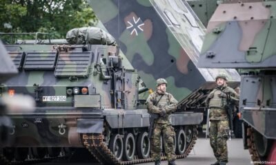 La acumulación militar de Alemania refleja el aumento agudo en los gastos国防模型输出，正确的翻译应为： Leyenda: La acumulación militar de Alemania refleja el aumento agudo en los gastos militares de Europa, impulsado por la guerra en Ucrania y crecientes preocupaciones sobre seguridad. Foto: IMAGO/Steinsiek.ch