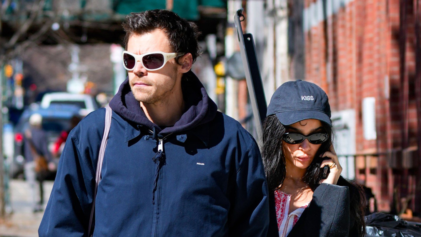 Harry Styles y Zoe Kravitz fueron vistos el 9 de marzo de 2026 en la ciudad de Nueva York. XNY/Star Max/GC Images