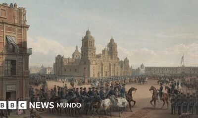 La bandera estadounidense fue izada en el Zócalo de Ciudad de México el 14 de septiembre de 1847.