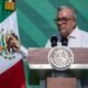 Gobernador de Sinaloa Rubén Rocha Moya habla en un evento [Foto: Rashide Frias/AFP]