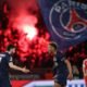 Paris Saint Germain's georgiano delantero Khvicha Kvaratskhelia anotó dos goles contra Bayern Munich en la ida de los cuartos de final de la UEFA Champions League [Anne-Christine Poujoulat/AFP]