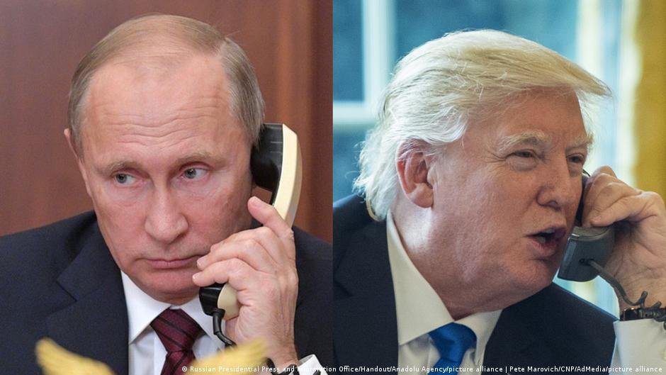 Los mandatarios de Rusia y Estados Unidos mantuvieron una conversación telefónica este miércoles. Imagen: Russian Presidential Press and Information Office/Handout/Anadolu Agency/picture alliance | Pete Marovich/CNP/AdMedia/picture alliance