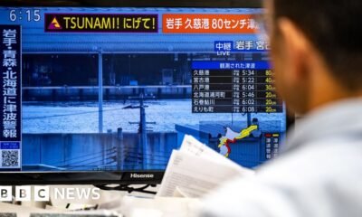 Alertas relacionadas con el terremoto, registrado a una profundidad de 10 km (6,2 millas), fueron difundidas en los medios públicos