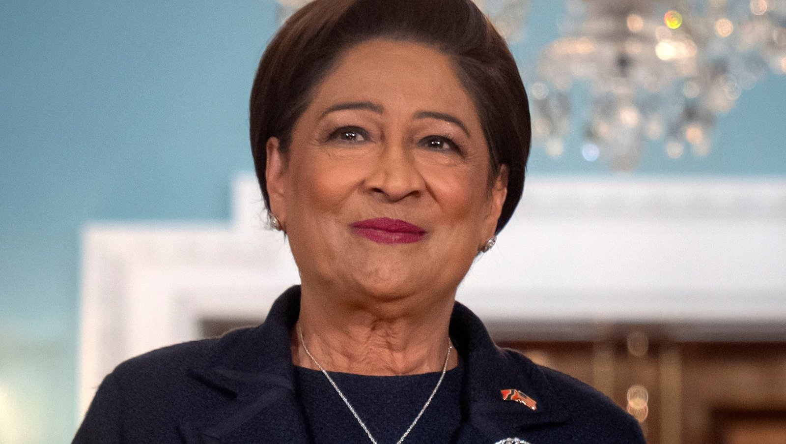 Trinidad and Tobago Prime Minister Kamla Persad-Bissessar has taken a hard line against criminal networks in her country [Mark Schiefelbein/AP Photo]
