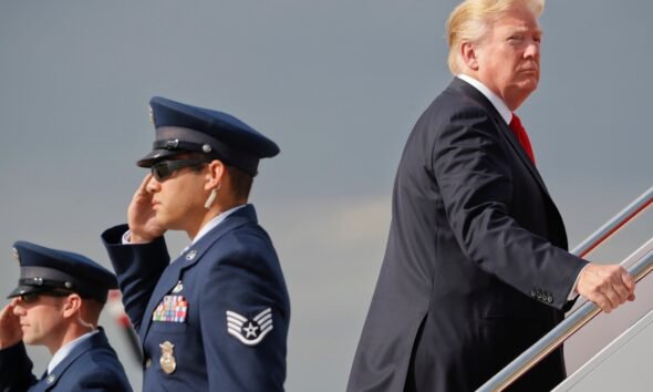 El presidente Donald Trump celebró un mitin en Michigan en 2018 en lugar de asistir a la cena anual del Colegio de Corresponsales de la Casa Blanca [Foto: Pablo Martinez Monsivais/The Associated Press]