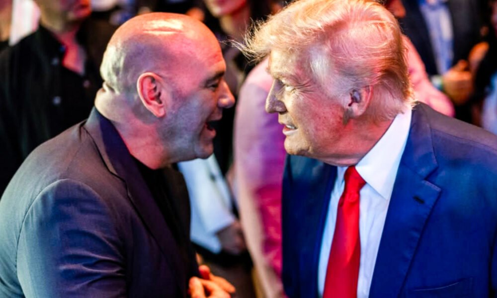 Dana White y Donald Trump, en un evento de UFC. UFC.
