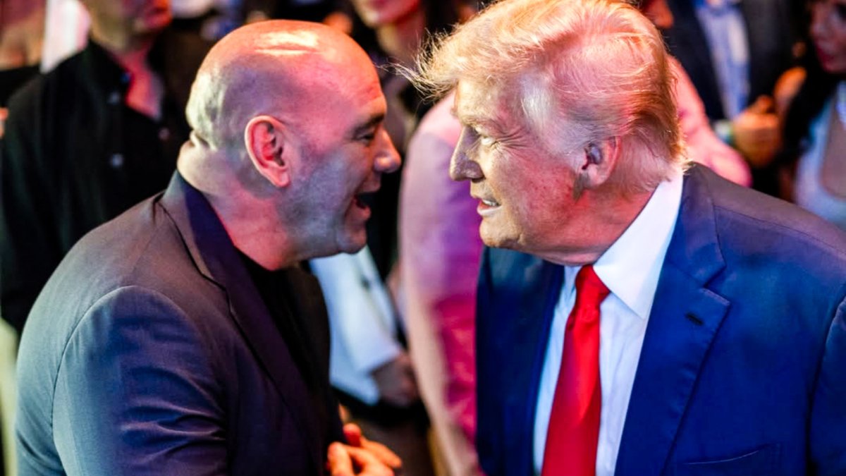 Dana White y Donald Trump, en un evento de UFC. UFC.