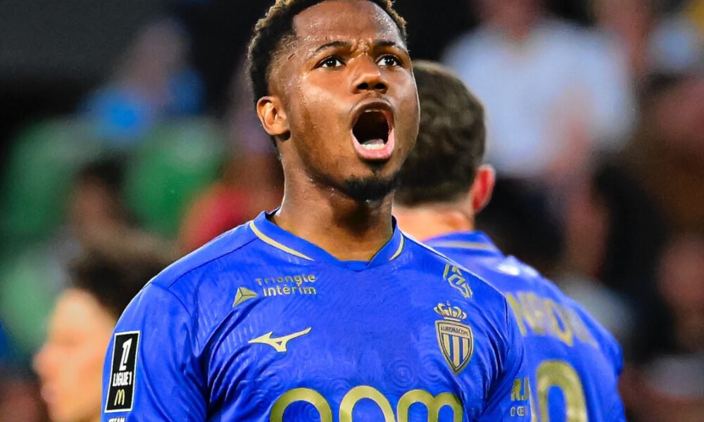 Ansu Fati celebra su gol contra el Metz @AS_Monaco