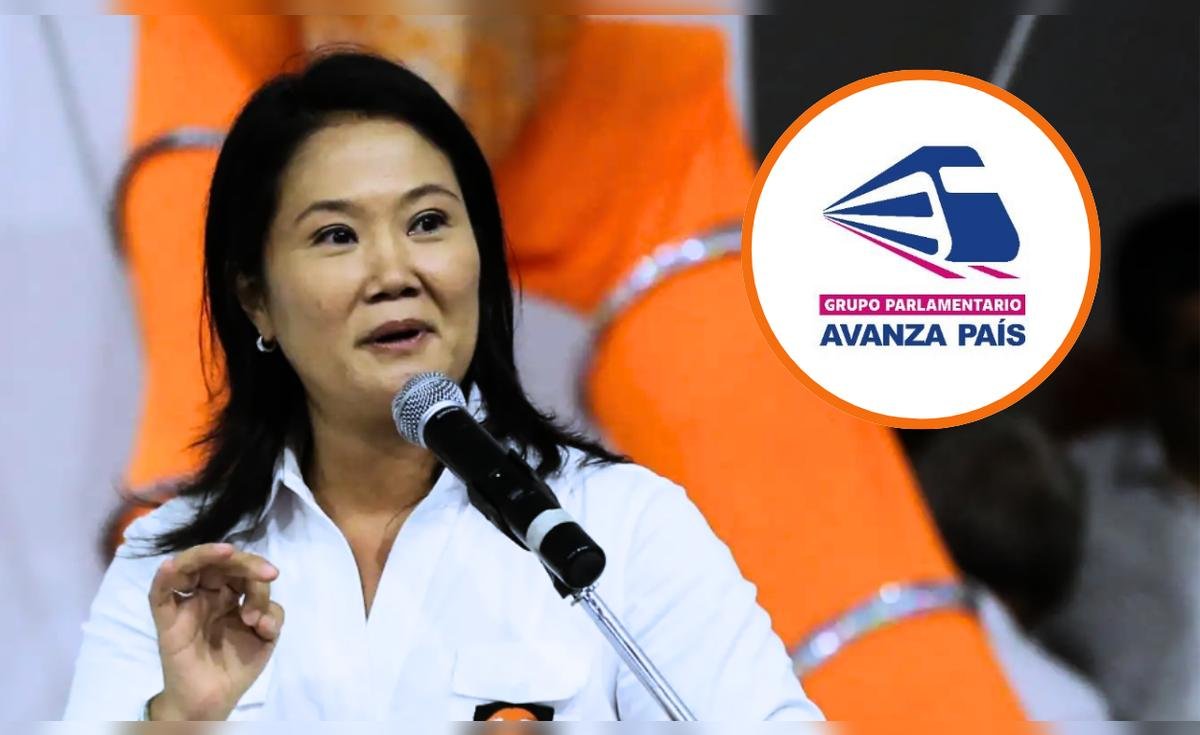 Keiko Fujimori se dirige al público en un evento, tras el anuncio de respaldo de Avanza País. Foto de: La República