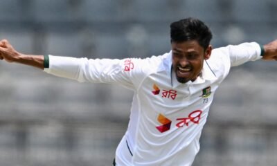 Bangladesh sella victoria — Imagen de la cobertura sobre Bangladesh beat Pakistan by 78 runs to clinch historic Test series win. Foto de: Munir uz Zaman/AFP