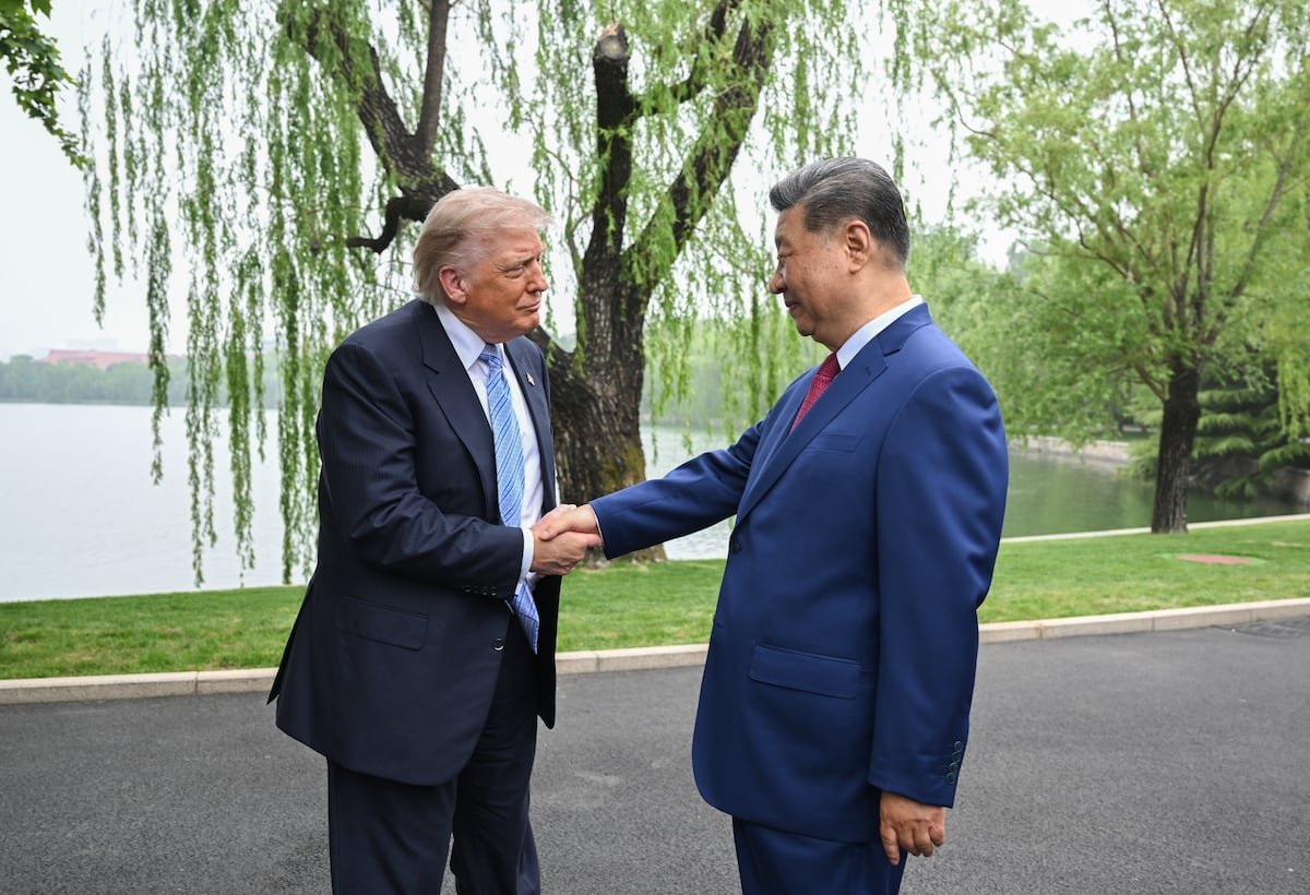 guerra Irán: — El presidente chino, Xi Jinping, y su homólogo estadounidense, Donald Trump, este viernes en Zhongnanhai, sede del Gobierno chino, en Pekín. Tomada por: Ministerio de Asuntos Exteriores de China (EFE) | Vídeo: epv