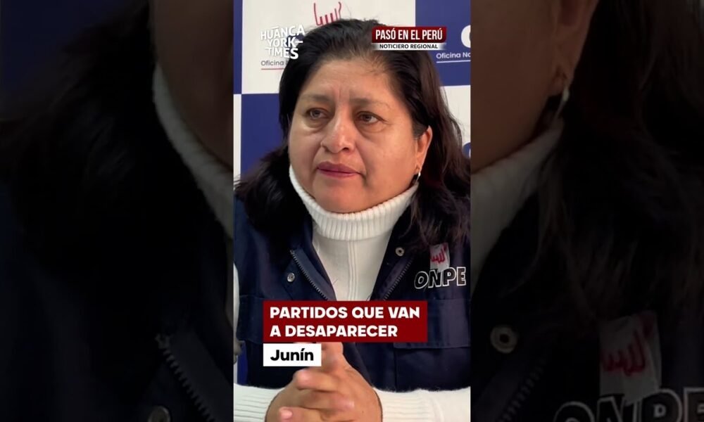 La mujer habla sobre la crisis electoral y los partidos que podrían desaparecer en la región de Junín. Foto de: El Búho