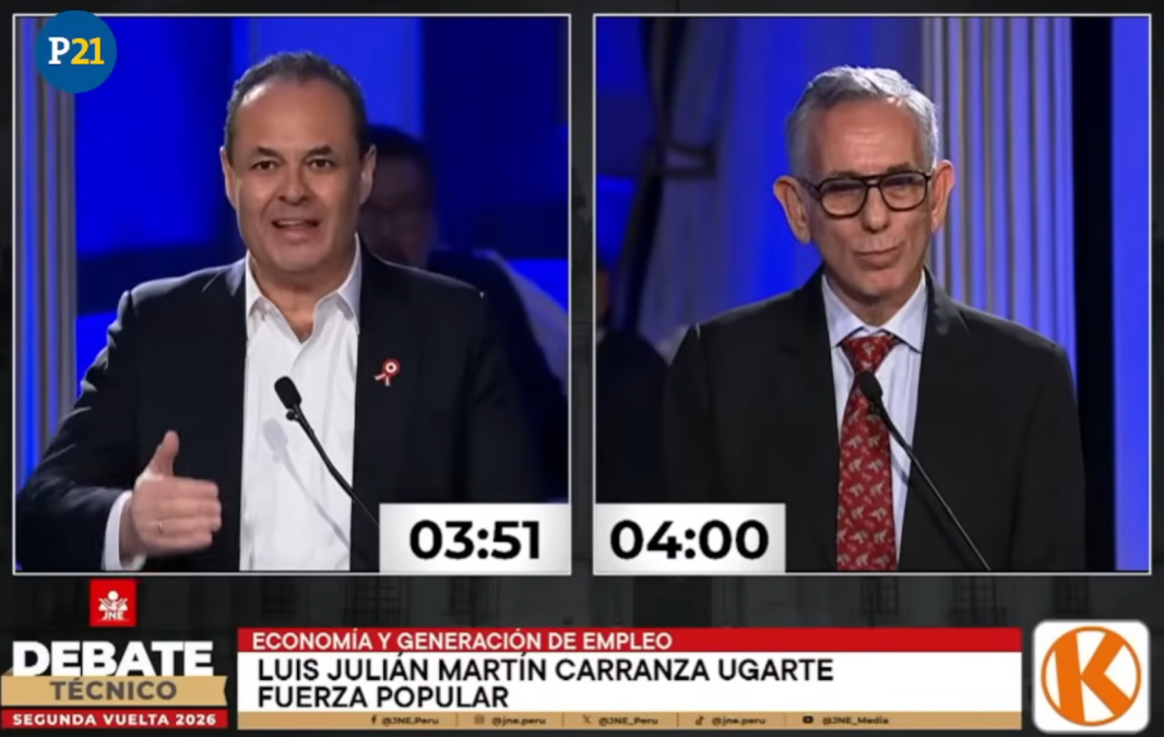 Debate presidencial — Imagen de la cobertura sobre Debate entre construir y destruir. Foto de: Perú21
