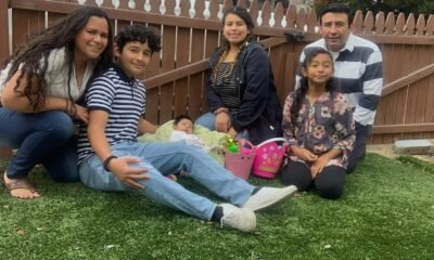Celeste Rivas Hernández — Rivas Hernández familia de izquierda a derecha: mamá Mercedes, hermanos mayores Matthew y Jennifer, Celeste (10 años), y papá Jesús. Cortesía del Steinfeld Law Firm
