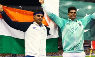 India entrada atletas — Bajo las nuevas reglas del ministerio de deportes de India anunciadas el miércoles, atletas paquistaníes como Arshad Nadeem, quien ganó la medalla de oro en lanzamiento de jabalina, podrían viajar a India para competir en torneos internacionales de deportes [Foto: Kai Pfaffenbach/Reuters]