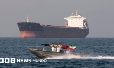 control militar — Imagen de la cobertura sobre El desafío de Irán a EE.UU. al aumentar el área del estrecho de Ormuz sobre la q. Foto de: BBC Mundo