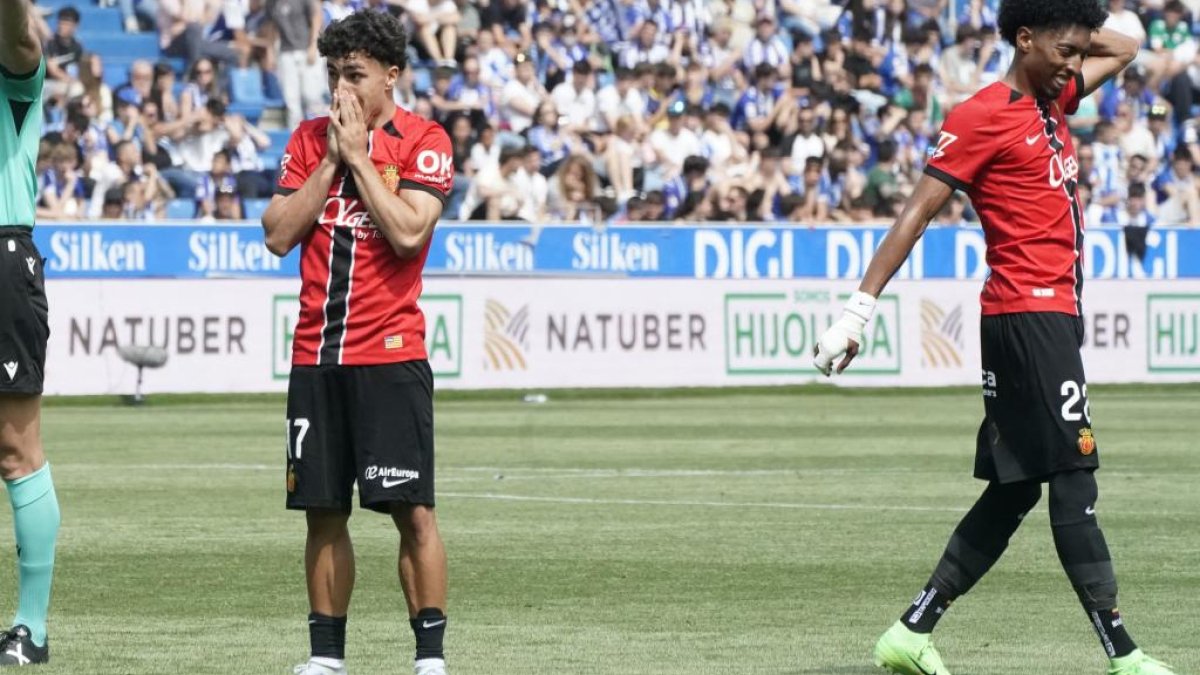 problemas gastrointestinales — Virgili, con el Mallorca. LINO GONZALEZ
