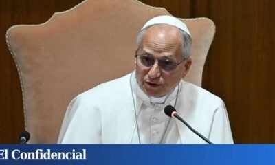 El papa León XIV habla durante su primera encíclica sobre la preservación de la humanidad en la era de la IA. Foto de: El papa León XIV. (EFE / EPA / MAURIZIO BRAMBATTI