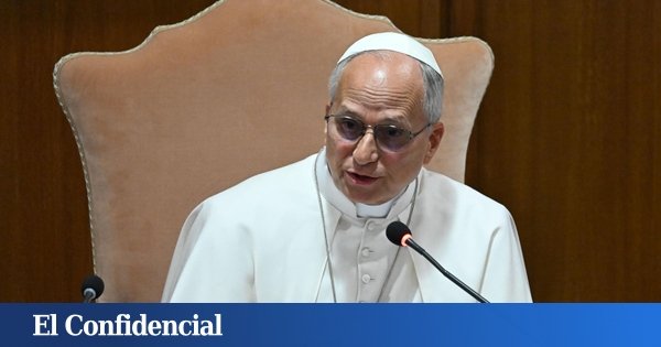 El papa León XIV habla durante su primera encíclica sobre la preservación de la humanidad en la era de la IA. Foto de: El papa León XIV. (EFE / EPA / MAURIZIO BRAMBATTI