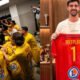 Mans ascenso Ligue — A la izquierda, los jugadores de Le Mans celebran una victoria. A la derecha, Thibaut Courtois. INSTAGRAM