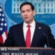 Operación Furia Épica Irán — El secretario de Estado, Marco Rubio, habló ante periodistas en la Casa Blanca.