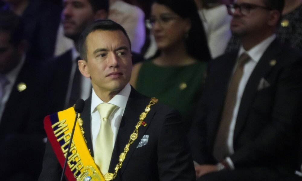 extradiciones Noboa Ecuador — Imagen de la cobertura sobre Ecuador’s Noboa pledges to extradite criminals in State of the Union speech. Foto de: Dolores Ochoa/AP Photo
