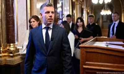 El nuevo primer ministro de Hungría, Peter Magyar, en la sesión constituyente del Parlamento húngaro en Budapest. Foto de: Denes Erdos/AP Photo/dpa/picture alliance