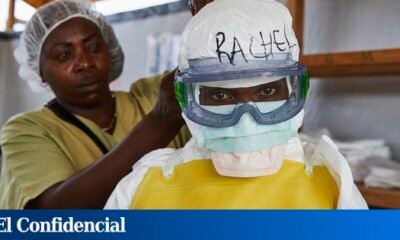 RDC enfrenta — Un trabajador en el centro de ébola de República Democrática del Congo. Tomada por: EFE/Kinsella Cunnigham