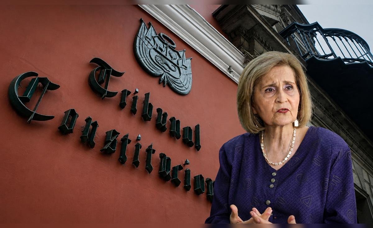Luz Pacheco se encuentra en el Tribunal Constitucional, donde se discuten los detalles de su renuncia y el apoyo a otros funcionarios. Foto de: La República