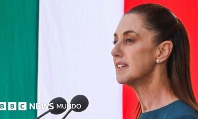 Sheinbaum critica visita — Sheinbaum criticó sin mencionarla directamente a la presidenta de la Comunidad de Madrid, Isabel Díaz Ayuso.