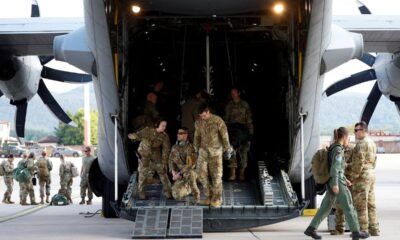 Trump advierte Europa — Ejercicio militar estadounidense en la base alemana de Ramstein, en una imagen de archivo. Heiko Becker (REUTERS)