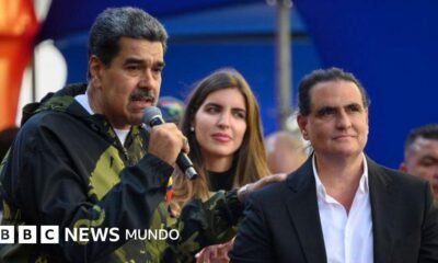 Nicolás Maduro junto a Alex Saab y su esposa, Camilla Fabri.. Foto de: BBC NEWS MUNDO