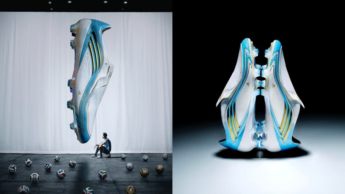 máximo goleador — Adidas presenta un diseño de calzado especial en homenaje al récord histórico de Lionel Messi. Foto de: Marca