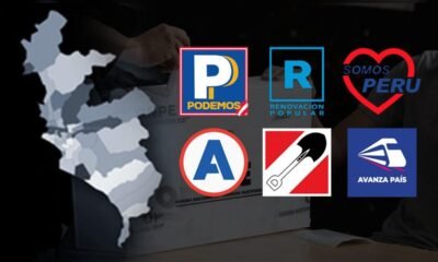 reelección encubierta — Logotipos de diversos partidos políticos peruanos que compiten en el escenario electoral local de Lima. Foto de: La República