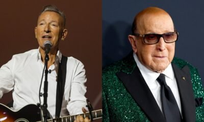 Bruce Springsteen y Clive Davis aparecen en imágenes contiguas tras el anuncio de que Springsteen recordó la influencia del productor en su carrera. Foto de: Rolling Stone