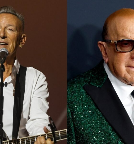 Bruce Springsteen y Clive Davis aparecen en imágenes contiguas tras el anuncio de que Springsteen recordó la influencia del productor en su carrera. Foto de: Rolling Stone