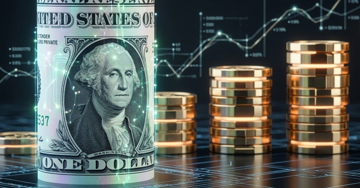 precio dólar Perú — Representación gráfica del valor del dólar estadounidense y monedas de oro frente a gráficos financieros para ilustrar la cotización del tipo de cambio. Foto de: Exitosa Noticias