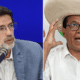 proceso electoral — Un montaje fotográfico que muestra al presidente de México Andrés Manuel López Obrador a la izquierda y a un hombre con sombrero de charro a la derecha. Foto de: Exitosa Noticias