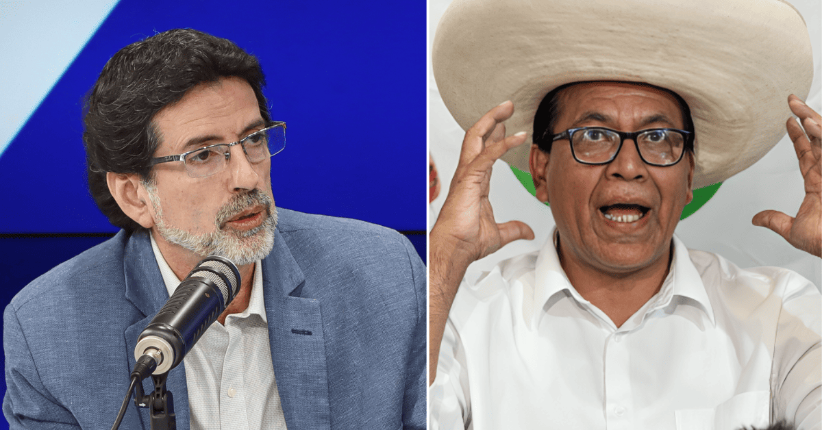 proceso electoral — Un montaje fotográfico que muestra al presidente de México Andrés Manuel López Obrador a la izquierda y a un hombre con sombrero de charro a la derecha. Foto de: Exitosa Noticias