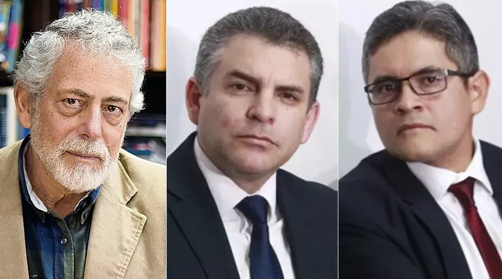 Congreso peruano aprueba — Retratos de los políticos involucrados en las investigaciones por presunta narco-mafia política. Foto de: El Búho