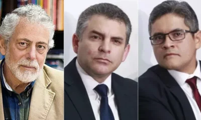 Congreso peruano aprueba — Retratos de los políticos involucrados en las investigaciones por presunta narco-mafia política. Foto de: El Búho
