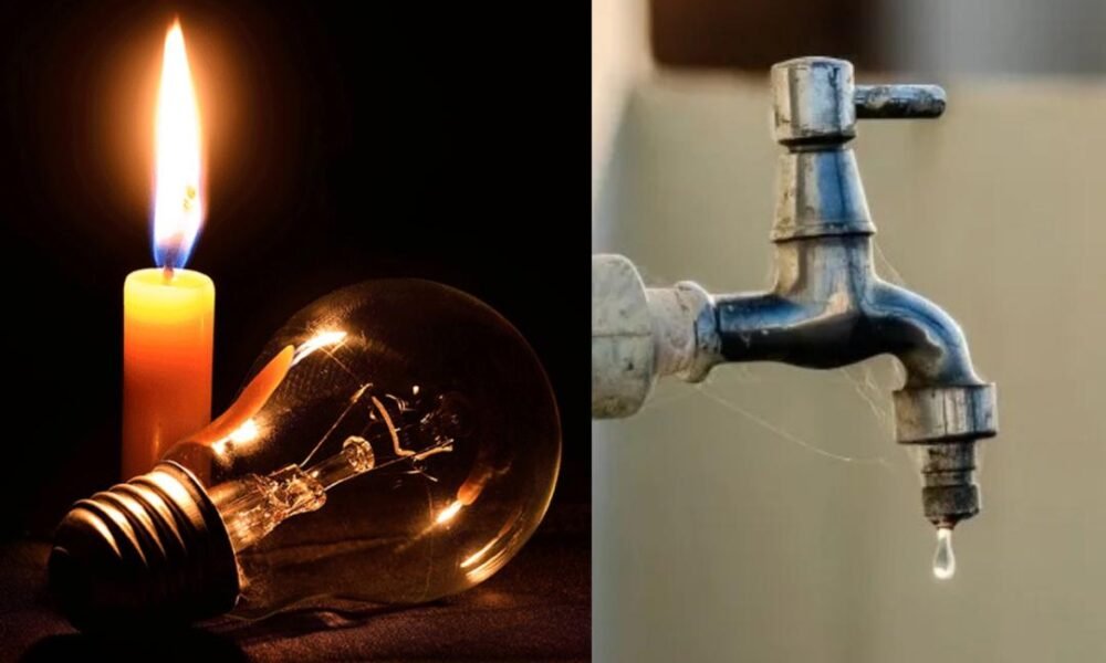 varios distritos — Representación gráfica de los servicios básicos de electricidad y agua afectados por cortes programados en diversos distritos de Lima. Foto de: Perú21