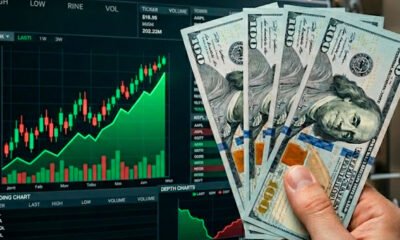 cotización dólar Perú 22 junio — Gráfico de fluctuación del tipo de cambio y billetes de 100 dólares que ilustran la cotización de la moneda estadounidense en Perú. Foto de: Exitosa Noticias